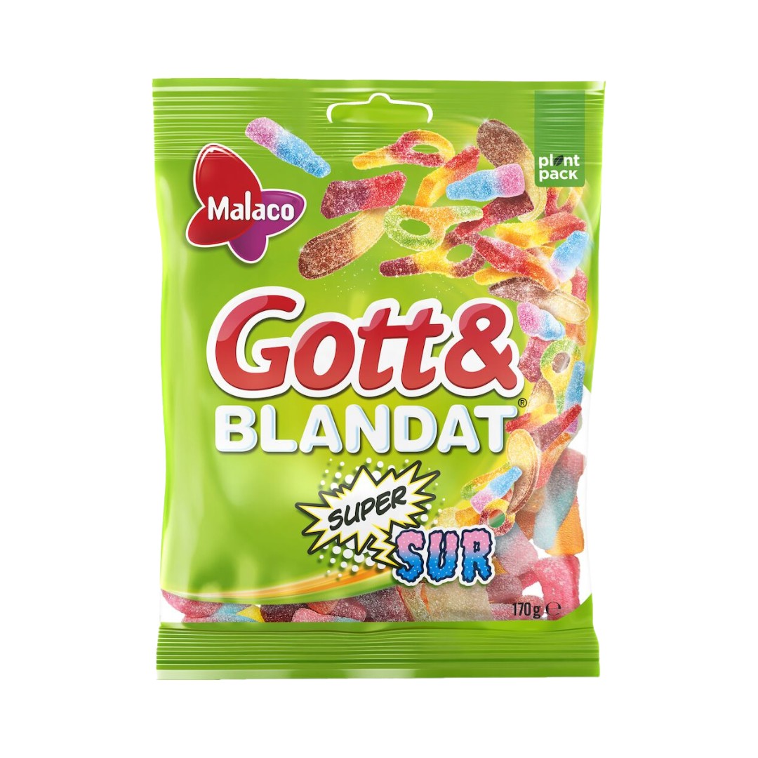 Gott & Blandat Super Sour 170g 🍬