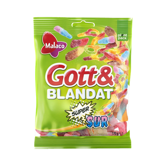 Gott & Blandat Super Sour 170g 🍬