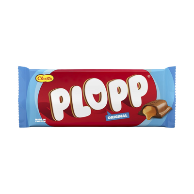 Plopp Original 80g Milk Chocolate with Creamy Toffee