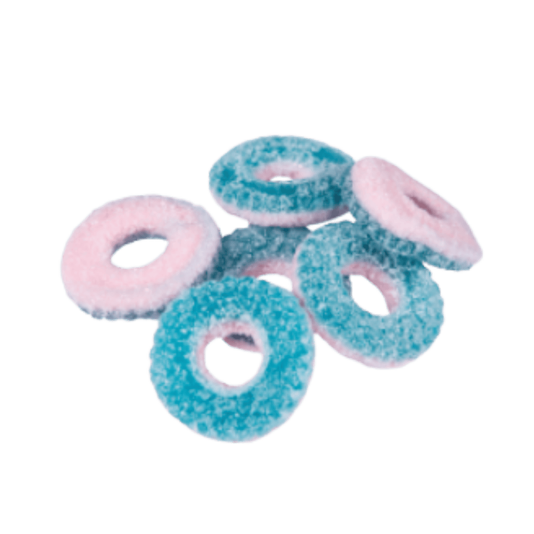Fizzy Rings Gummiringe  mit fruchtigen Aromen 50 Gramm 🍬